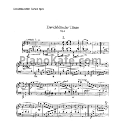 Ноты Роберт Шуман - Davidsblunder tanze (Op. 6) - предпросмотр