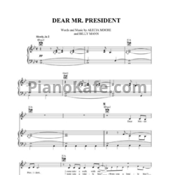 Ноты Pink - Dear Mr. President (Версия 2) - предпросмотр
