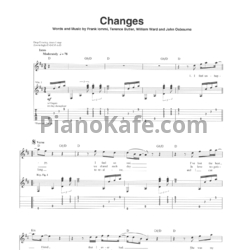 Ноты Black Sabbath - Changes (Guitar tabs & Voice) - предпросмотр