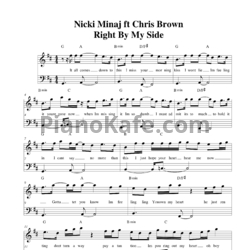 Ноты Nicki Minaj feat. Chris Brown - Right by my side - предпросмотр