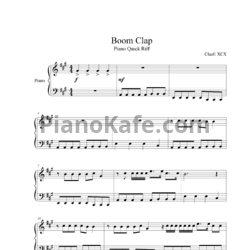 Ноты Charli XCX - Boom сlap