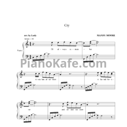 Ноты Mandy Moore - Cry