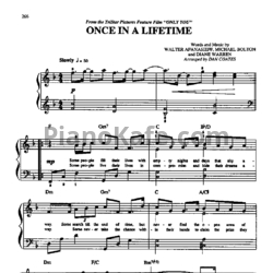 Ноты Michael Bolton - Once In A Lifetime - предпросмотр