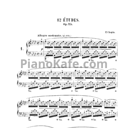 Ноты Фредерик Шопен - 12 этюдов (Op. 25) - предпросмотр