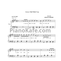 Ноты Adam Sandler - Grow old with you (Piano solo)