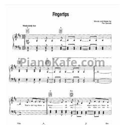 Ноты Roxette - Fingertips - предпросмотр