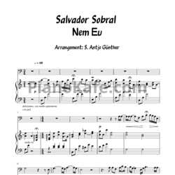 Ноты Salvador Sobral - Nem eu
