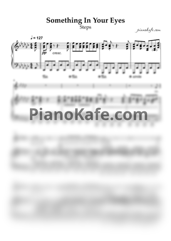 Ноты Steps - Something in your eyes - PianoKafe.com