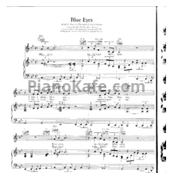 Ноты Elton John - Blue eyes - предпросмотр