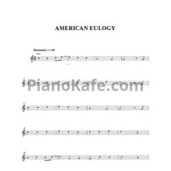 Ноты Green Day - American eulogy - предпросмотр