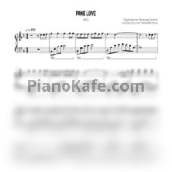 Ноты BTS - Fake love (NikitaSXB cover)