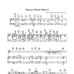 Ноты Hozier - Almost (Sweet Music) - предпросмотр