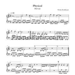 Ноты Dua Lipa - Physical - предпросмотр