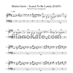 Ноты Martin Garrix feat. Dua Lipa - Scared to be lonely - предпросмотр