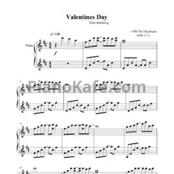 Ноты The Daydream - Valentines Day - предпросмотр
