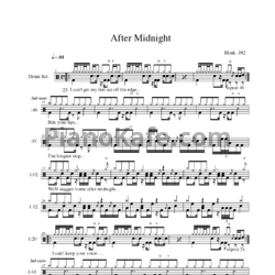 Ноты Blink-182 - After midnight - предпросмотр
