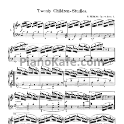 Ноты Г. Беренс - 20 этюдов (Op. 79) - предпросмотр