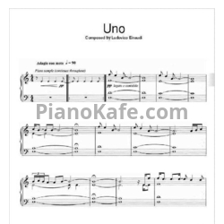 Ноты Ludovico Einaudi - Uno - предпросмотр