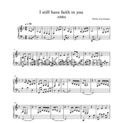 Ноты ABBA - I still have faith in you - предпросмотр