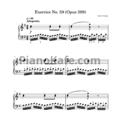Ноты Карл Черни - Practical exercises for beginners (Op. 599, №59) - предпросмотр