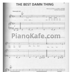 Ноты Avril Lavigne - The best damn thing