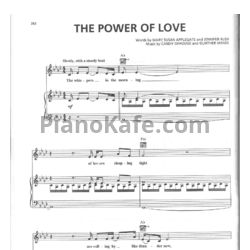 Ноты Celine Dion - The power of love - предпросмотр