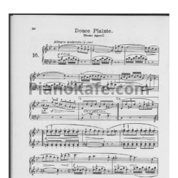 Ноты Фридрих Бургмюллер - Этюд Douce plainte (Tender appeal) (Op. 100, №16)