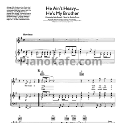 Ноты Bobby Scott - He ain't heavy... He;s my brother