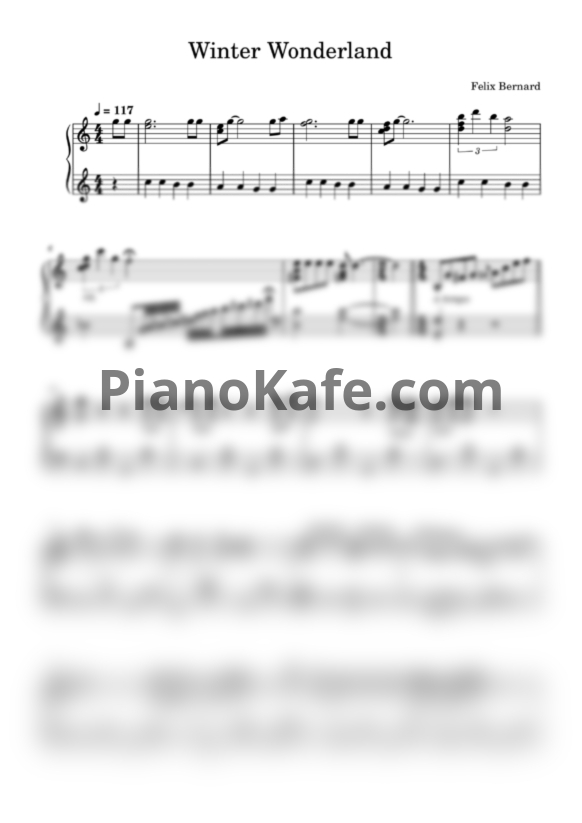 Ноты Michael Buble - Winter wonderland - PianoKafe.com