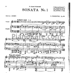 Ноты Сергей Прокофьев - Соната №1 фа минор (Op. 80) - предпросмотр