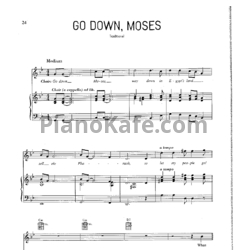 Ноты Louis Armstrong - Go down, moses (Версия 3) - предпросмотр