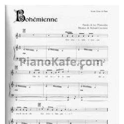 Ноты Riccardo Cocciante - Bohemienne - предпросмотр