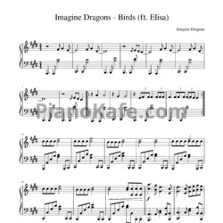 Ноты Imagine Dragons - Birds - предпросмотр