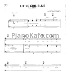 Ноты Richard Rodgers - Little girl blue - предпросмотр