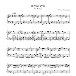 Ноты The Weeknd - In your eyes - предпросмотр