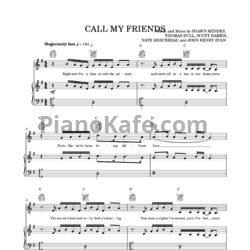 Ноты Shawn Mendes - Call my friends - предпросмотр