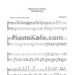 Ноты Apocalyptica - Welcome home (Saintarium) - предпросмотр