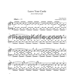 Ноты Cœur de pirate - Leave your castle - предпросмотр
