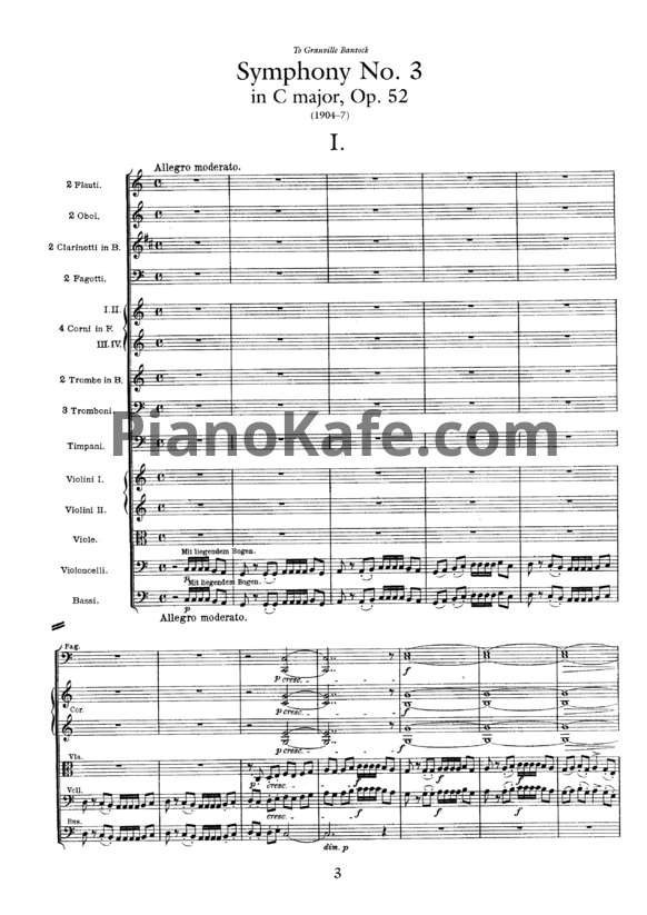 Ноты Ян Сибелиус - Симфония №3 до мажор (Op. 52, партитура) - PianoKafe.com