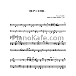 Ноты Elton John - Be prepared - предпросмотр