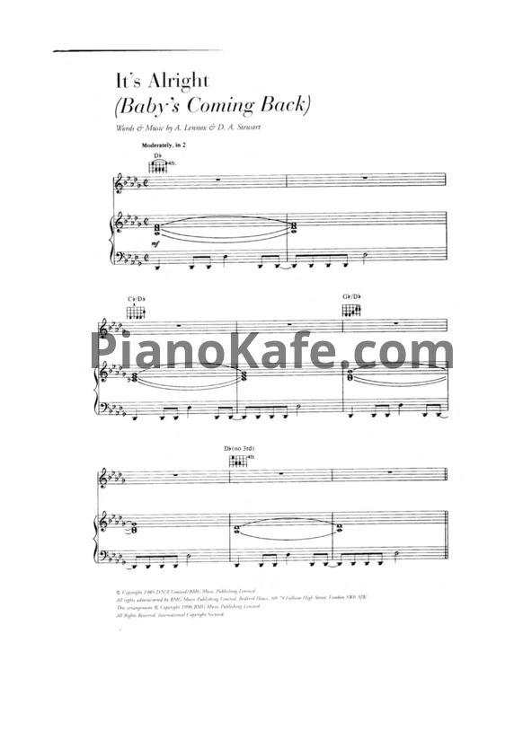 Ноты Annie Lennox - The best of (Книга нот) - PianoKafe.com