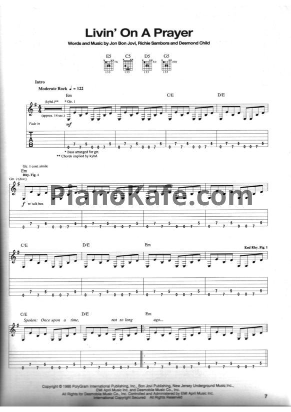 Ноты Bon Jovi - Crossroad (Книга нот) - PianoKafe.com