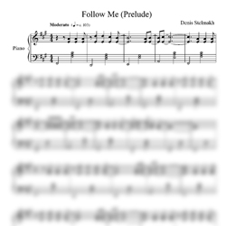 Ноты Denis Stelmakh - Follow me (Prelude) - предпросмотр