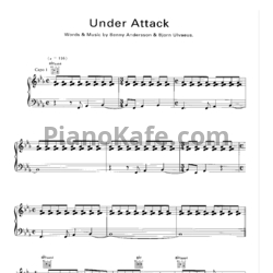 Ноты Abba - Under attack - предпросмотр