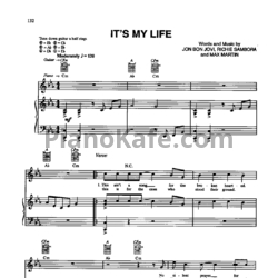 Ноты Bon Jovi - It's my life - предпросмотр