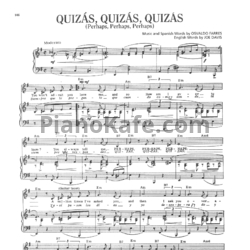 Ноты Nat King Cole - Quizas, quizas, quizas