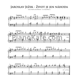 Ноты Я. Ежек - Жизнь -всего лишь случайность (Облегчённая версия) - предпросмотр