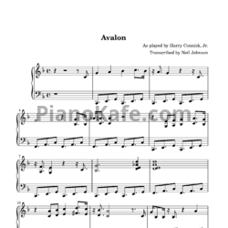 Ноты Harry Connick Jr. - Avalon