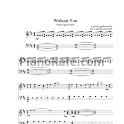 Ноты David Guetta feat. Usher - Without You (Версия 3) - предпросмотр