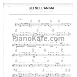 Ноты Gianna Nannini - Sei nell'anima - предпросмотр